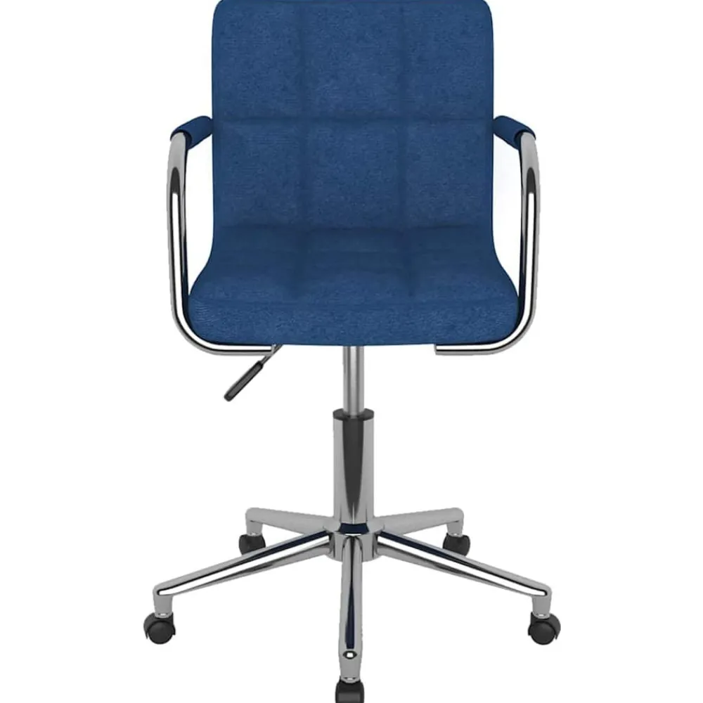 Kantoormeubelen*vidaXL Kantoorstoel draaibaar stof Blauw