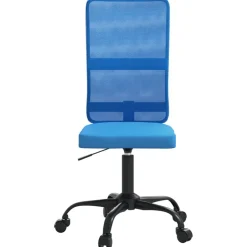 Kantoormeubelen*vidaXL Kantoorstoel verstelbare hoogte mesh stof Blauw
