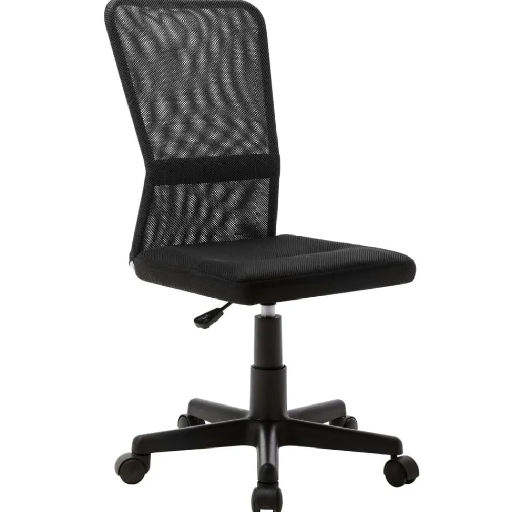 Kantoormeubelen*vidaXL Kantoorstoel 44x52x100 cm mesh stof Zwart