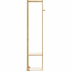 Kapstok met haken en schappen 38,5x30x156 cm bamboe><noscript><img width=