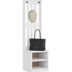Kapstok SANDNES 45x40x159,5 cm massief grenenhout>vidaXL
