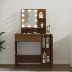 Kaptafel met LED-verlichting 86,5x35x136 cm>vidaXL New