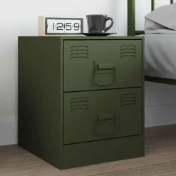 Bouwbeslag*vidaXL Kast Handvatten 2 pcs Olijf Groen 85 x 45 mm Metaal Olijfgroen