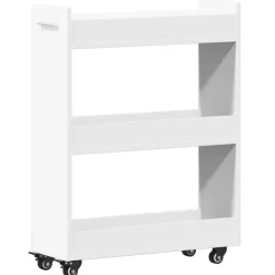 Kast met wieltjes 60x22x79 bewerkt hout>vidaXL New