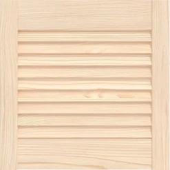 Kastdeur met lamellen 39,5x39,4 cm massief grenenhout>vidaXL New