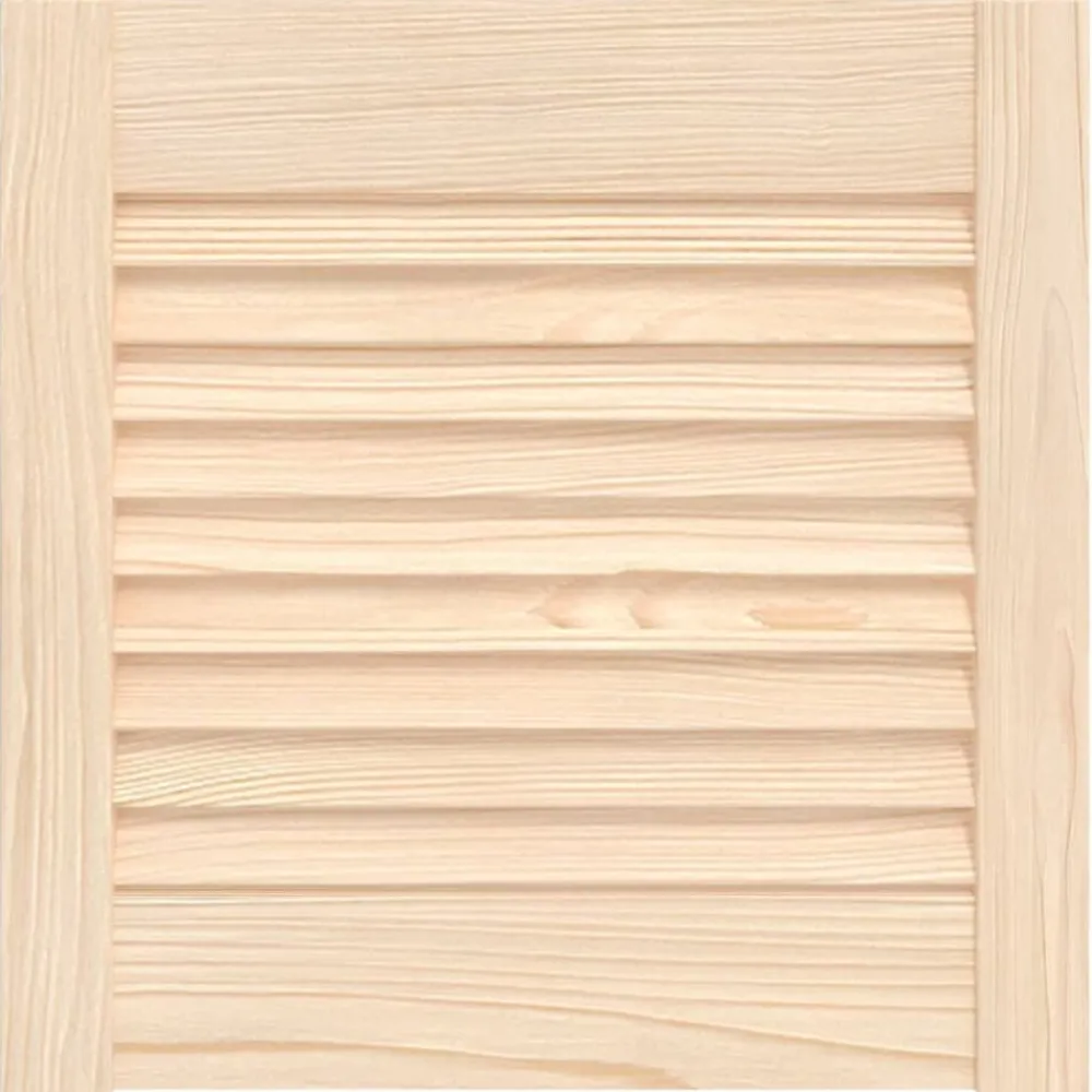 Kastdeur met lamellen 39,5x39,4 cm massief grenenhout>vidaXL New
