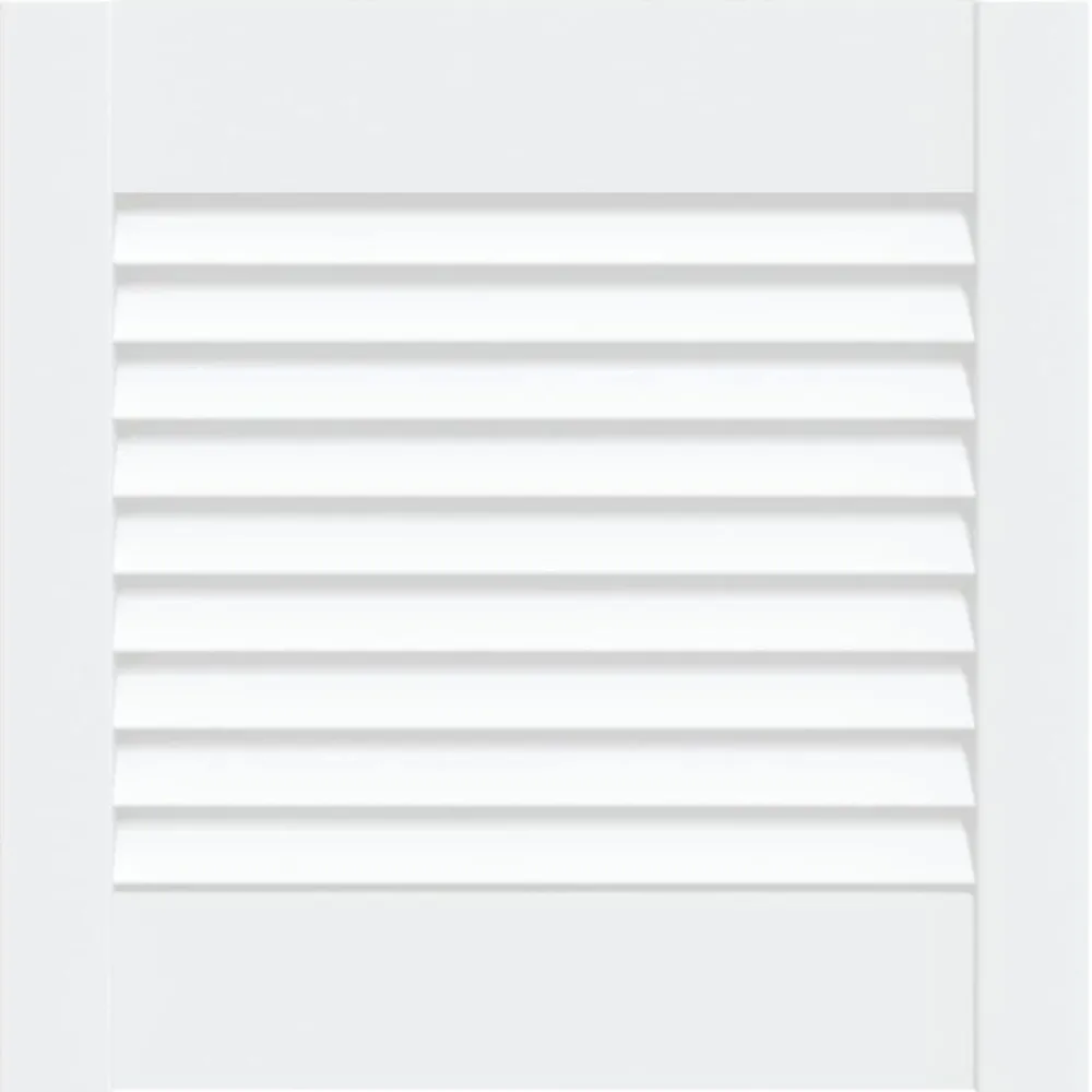 Bouwbeslag*vidaXL Kastdeur met lamellen 39,5x39,4 cm massief grenenhout Wit