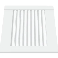 Bouwbeslag*vidaXL Kastdeur met lamellen 39,5x39,4 cm massief grenenhout Wit