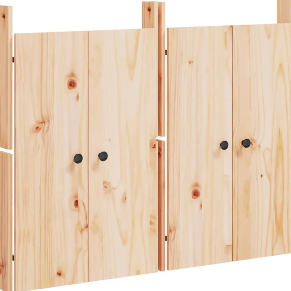 Bouwbeslag*vidaXL Kastdeurtjes voor buitenkeuken MEPPEL 2 st 50x9x82 cm grenenhout Natuurlijk grenenhout