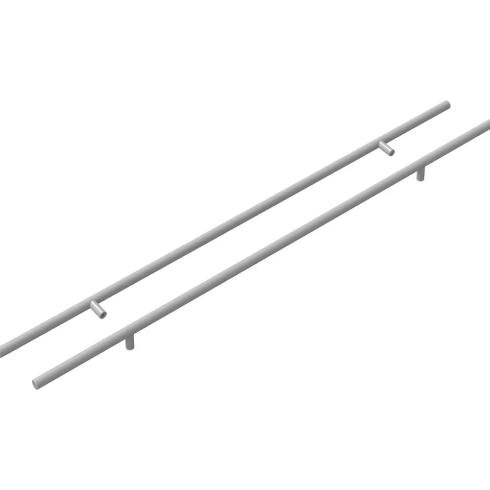 Bouwbeslag*vidaXL Kasthandgreep 2 pcs Zilver 700mm Roestvrij staal
