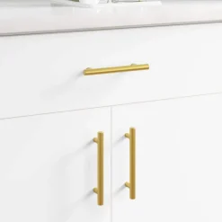 Bouwbeslag*vidaXL Kasthandgreep 2 pcs Goud 150 mm Roestvrij staal
