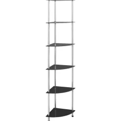 Kastje 6-laags 30x30x160 cm gehard glas>vidaXL Best