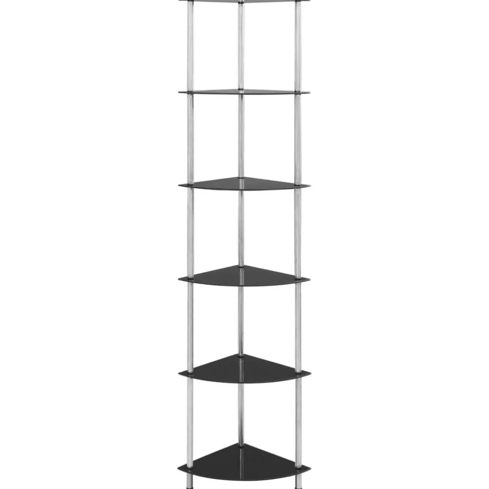 Kastje 6-laags 30x30x160 cm gehard glas>vidaXL Best