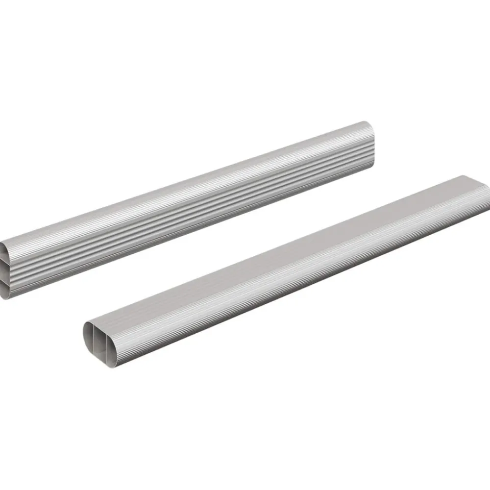 Huishoudelijke Benodigdheden*vidaXL Kaststaaf 2 pcs Zilver 764 x 15 x 29 mm Aluminium Legering