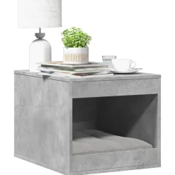 Huisdierbenodigdheden*vidaXL Kattenbakkast 47x59x42 cm bewerkt hout Betongrijs