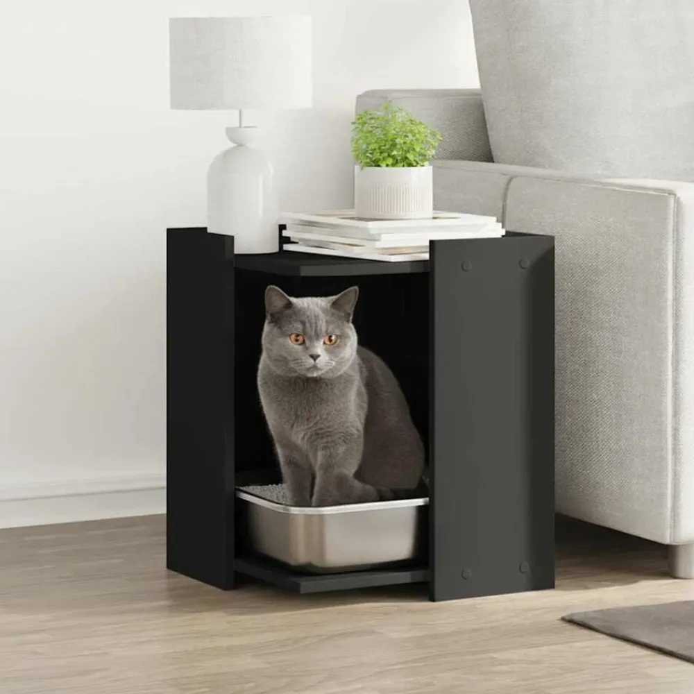 Kattenbakkast 42x42x51 cm bewerkt hout>vidaXL Clearance