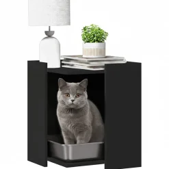 Kattenbakkast 42x42x51 cm bewerkt hout><noscript><img width=