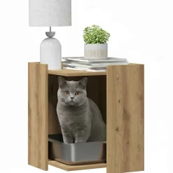 Kattenbakkast 42x42x51 cm bewerkt hout><noscript><img width=