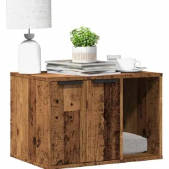 Kattenbakkast 60x40x40 cm bewerkt hout kleurig>vidaXL Discount