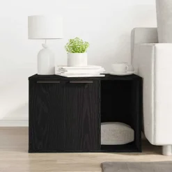 Kattenbakomheining 60x40x40 cm bewerkt hout><noscript><img width=