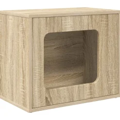 Kattenhuis Sonoma 51 x 30 x 42,5 cm Bewerkt hout>vidaXL Hot