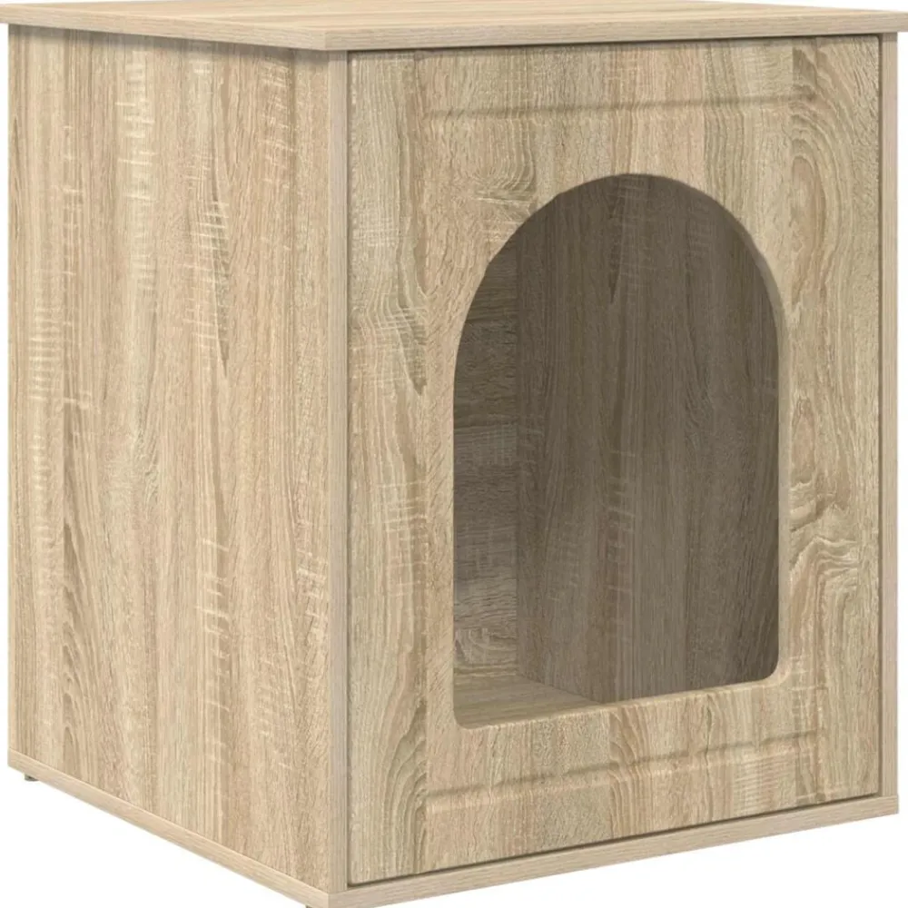 Kattenhuis Sonoma 53 x 52 x 62 cm Bewerkt hout>vidaXL