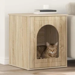 Kattenhuis Sonoma 53 x 52 x 62 cm Bewerkt hout>vidaXL