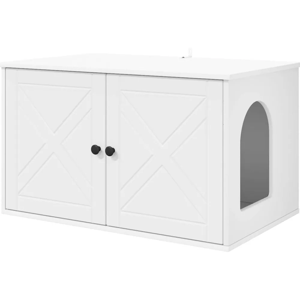 Kattenhuis 85 x 55 x 50,5 cm Bewerkt hout>vidaXL Clearance