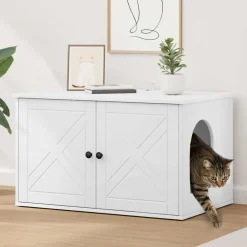 Kattenhuis 85 x 55 x 50,5 cm Bewerkt hout>vidaXL Clearance