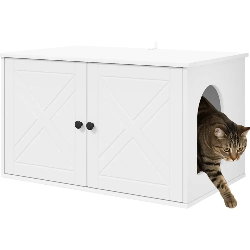 Kattenhuis 85 x 55 x 50,5 cm Bewerkt hout>vidaXL Clearance
