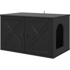 Kattenhuis 85 x 55 x 50,5 cm Bewerkt hout>vidaXL