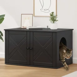 Kattenhuis 85 x 55 x 50,5 cm Bewerkt hout>vidaXL