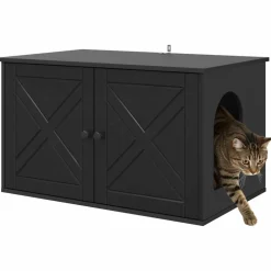 Kattenhuis 85 x 55 x 50,5 cm Bewerkt hout><noscript><img width=