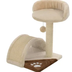 Huisdierbenodigdheden*vidaXL Kattenkrabpaal met sisal krabpaal 40 cm Beige en bruin