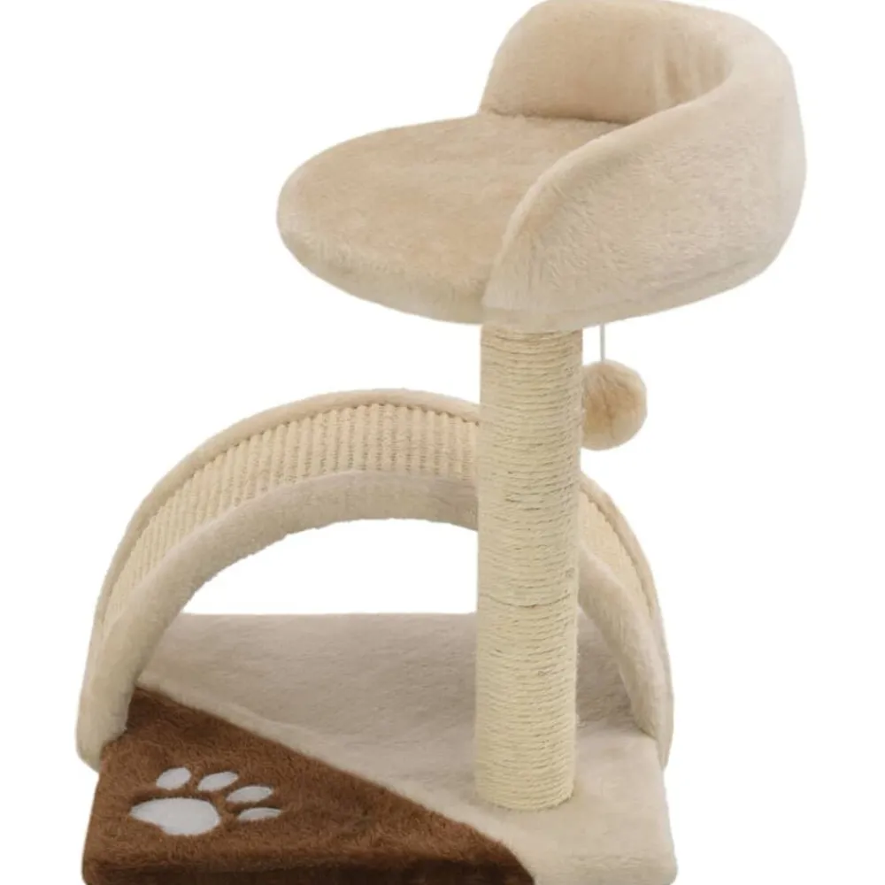 Huisdierbenodigdheden*vidaXL Kattenkrabpaal met sisal krabpaal 40 cm Beige en bruin