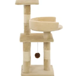 Kattenkrabpaal met sisal krabpalen 65 cm beige><noscript><img width=