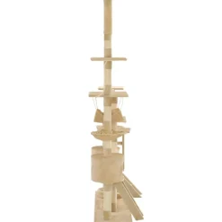 Huisdierbenodigdheden*vidaXL Kattenkrabpaal met sisal krabpalen 230-250 cm Beige