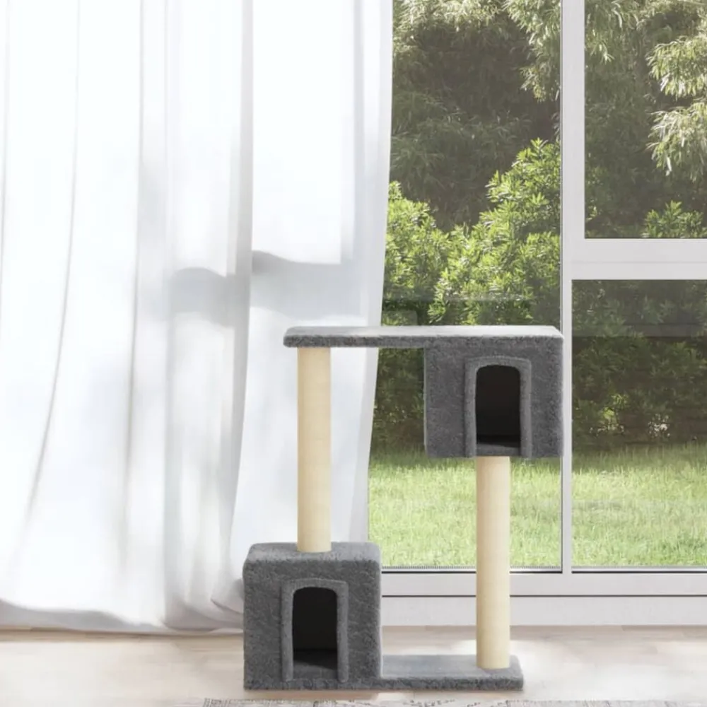 Huisdierbenodigdheden*vidaXL Kattenkrabpaal met sisal krabpalen 60 cm Lichtgrijs