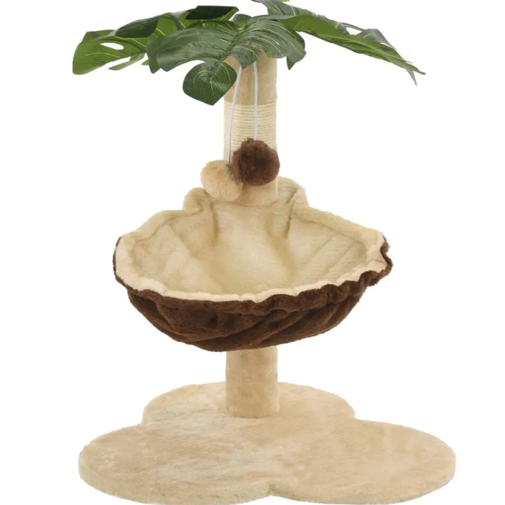 Kattenkrabpaal met sisal krabpaal 50 cm beige en bruin>vidaXL