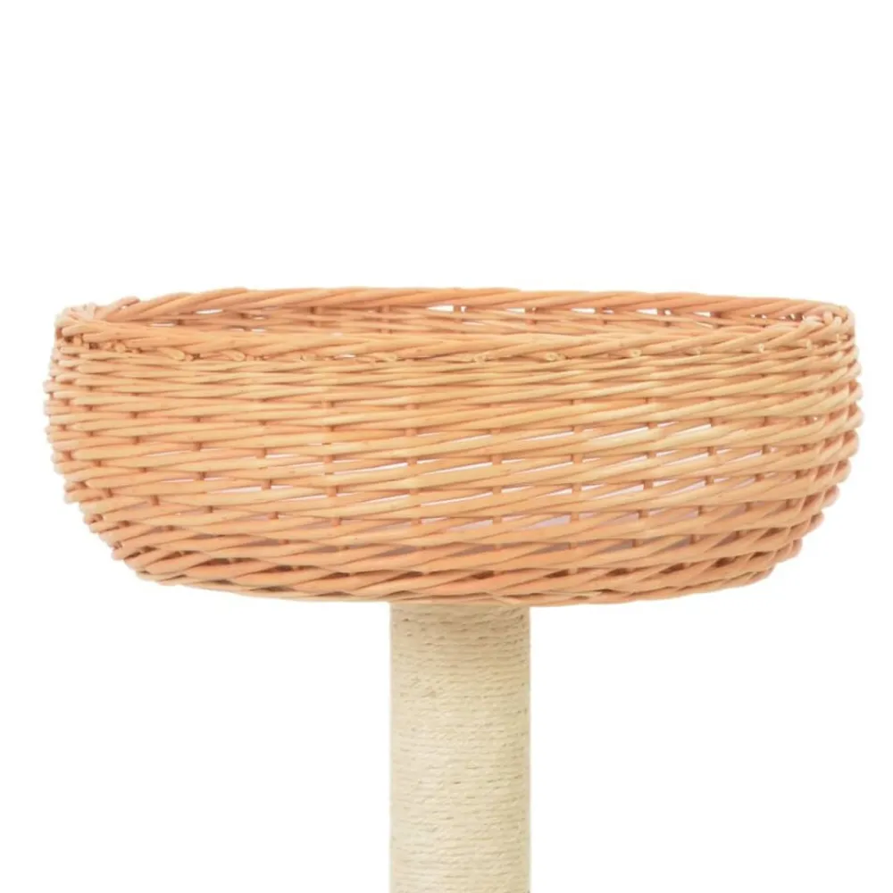 Kattenkrabpaal met sisal krabpaal natuurlijk wilgenhout>vidaXL Hot