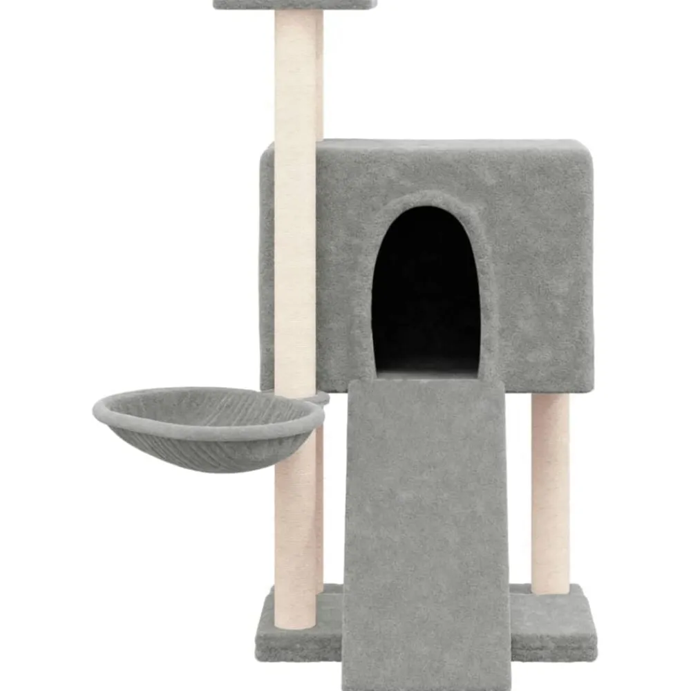 Huisdierbenodigdheden*vidaXL Kattenmeubel met sisal krabpalen 96 cm Lichtgrijs