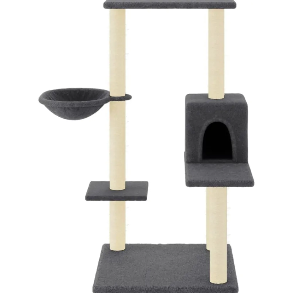 Huisdierbenodigdheden*vidaXL Kattenmeubel met sisal krabpalen 95 cm Donkergrijs