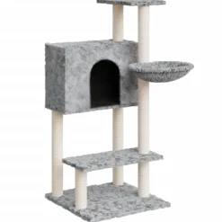 Huisdierbenodigdheden*vidaXL Kattenmeubel met sisal krabpalen 108,5 cm Lichtgrijs