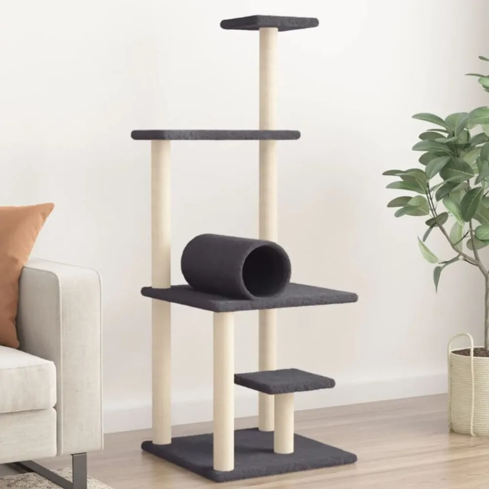 Kattenmeubel met sisal krabpalen 136 cm>vidaXL Discount