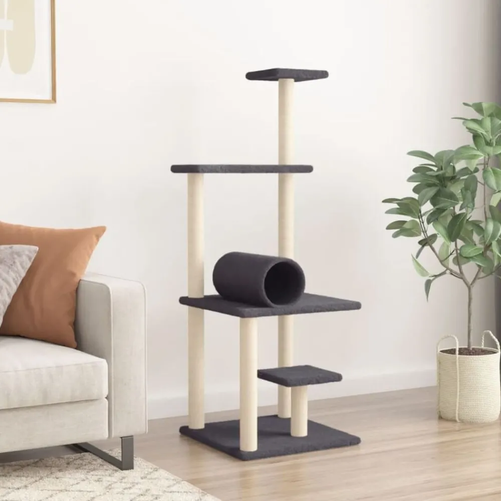 Kattenmeubel met sisal krabpalen 136 cm>vidaXL Discount