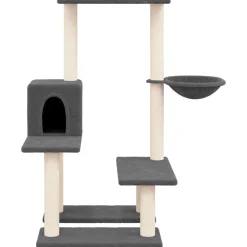 Huisdierbenodigdheden*vidaXL Kattenmeubel met sisal krabpalen 94,5 cm Donkergrijs