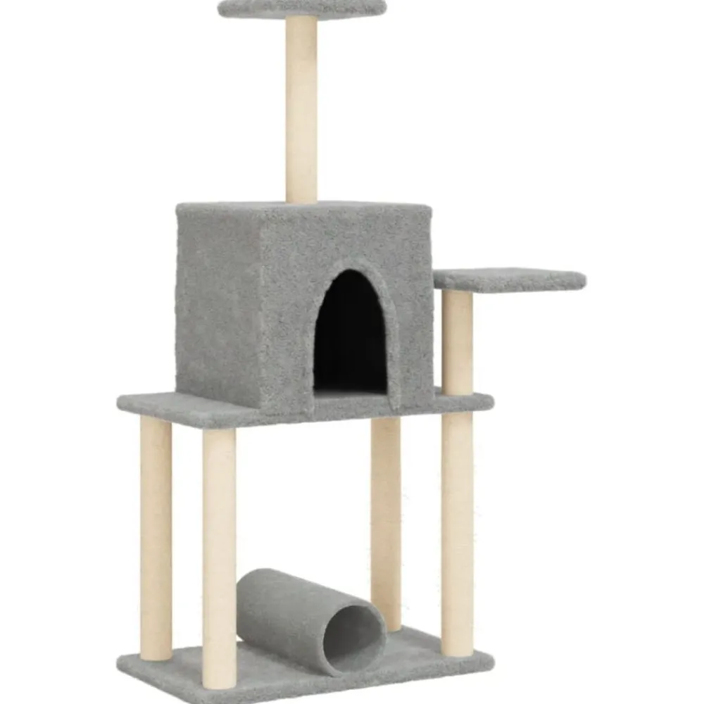 Kattenmeubel met sisal krabpalen 122 cm>vidaXL Online