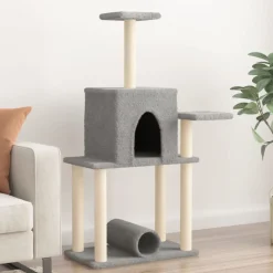 Kattenmeubel met sisal krabpalen 122 cm>vidaXL Online