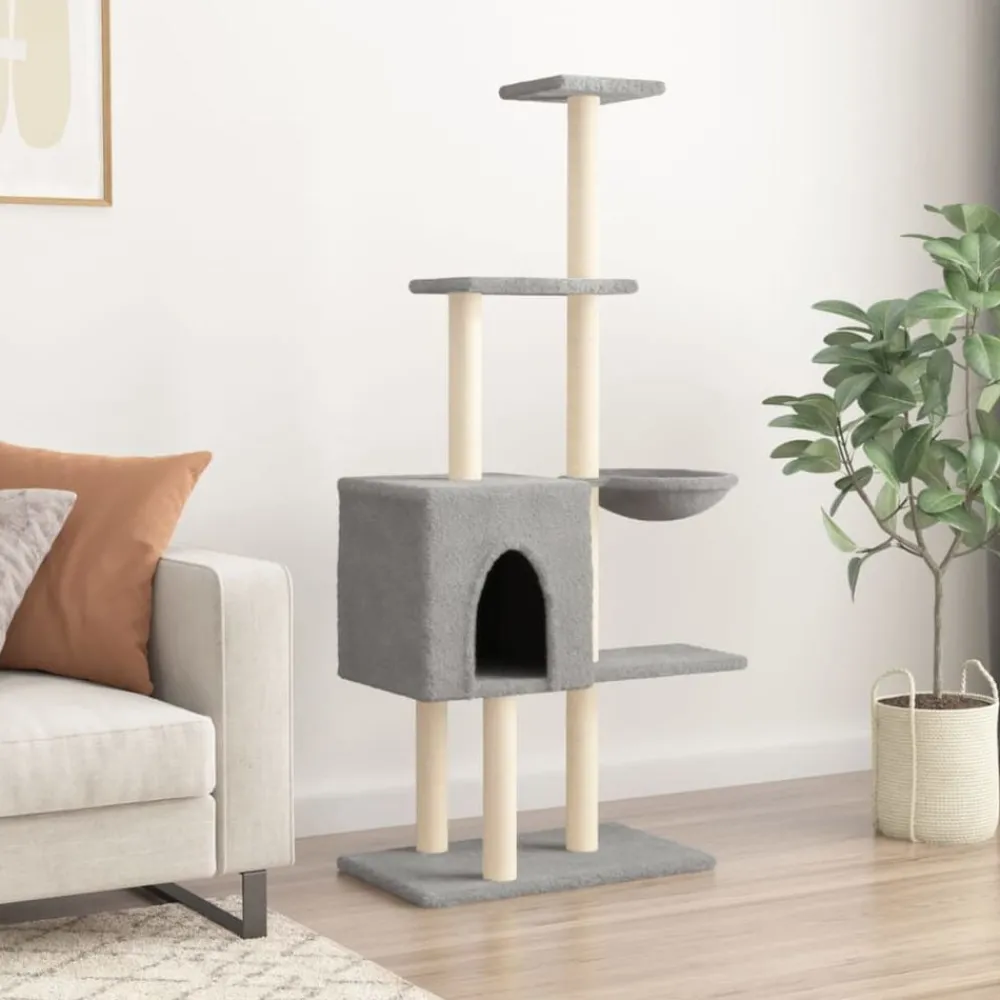 Kattenmeubel met sisal krabpalen 145 cm>vidaXL Outlet