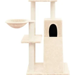Huisdierbenodigdheden*vidaXL Kattenmeubel met sisal krabpalen 82 cm crèmekleurig Crème